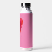 Minimale waterverf hart waterfles (Links)