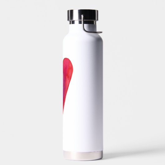 Minimale waterverf hart waterfles (Links)