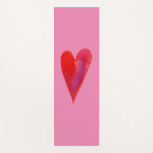 Minimale waterverf hart yogamat (Voorkant)