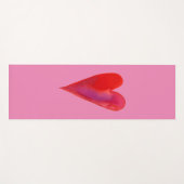 Minimale waterverf hart yogamat (Voorkant (horizontaal))