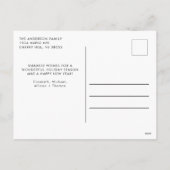 Minimale Waterverf kerstbomen Feestdagenkaart (Achterkant)