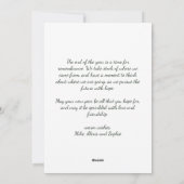 Minimale Waterverf Kerstboom Kerstwensen Feestdagenkaart (Achterkant)