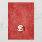 Minimale waterverf kerstkaart kaart (Achterkant)