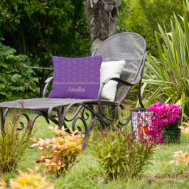 Minimale waterverf kringloop paarse kussen