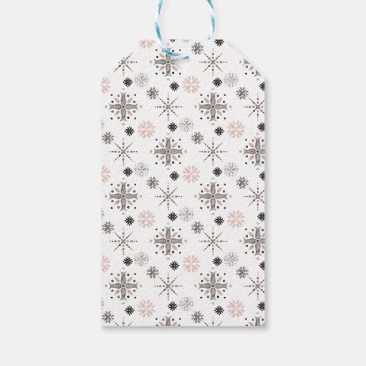 Minimale Waterverf Labels met prettige kerstcadeau Cadeaulabel (Achterkant)