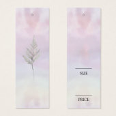 Minimale Waterverf Logo Verzwenprijs Label Mini Visitekaartjes (Voorkant /achterkant)