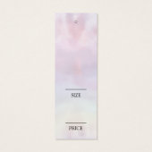 Minimale Waterverf Logo Verzwenprijs Label Mini Visitekaartjes (Achterkant)