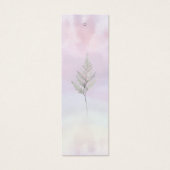 Minimale Waterverf Logo Verzwenprijs Label Mini Visitekaartjes (Voorkant)