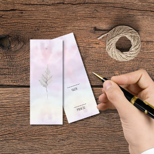 Minimale Waterverf Logo Verzwenprijs Label Mini Visitekaartjes