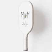 Minimale Waterverf Madelief Moeder Moederdag Pickleball Paddle (Links)