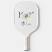 Minimale Waterverf Madelief Moeder Moederdag Pickleball Paddle (Voorkant)