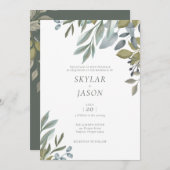 Minimale Waterverf met leboog Kaart (Voorkant / Achterkant)