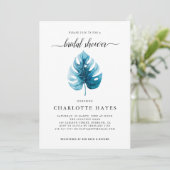 Minimale Waterverf Monstera Leaf Vrijgezellenfeest Kaart (Staand voorkant)