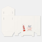 Minimale Waterverf Nautische Vuurtoren Baby shower Bedankdoosjes (Ongevouwen)