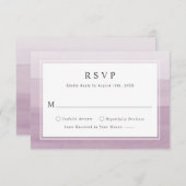 Minimale Waterverf Ombre Wedding RSVP Kaartje (Voorkant / Achterkant)