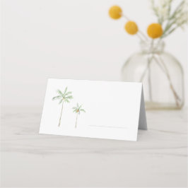 Minimale Waterverf Palmboom Plaatskaart Plaatskaartje