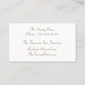 Minimale Waterverf-pool van lintzagen Visitekaartje (Achterkant)