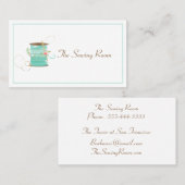 Minimale Waterverf-pool van lintzagen Visitekaartje (Voorkant / Achterkant)