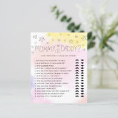 Minimale Waterverf Roze Baby shower van mama of pa (Staand voorkant)