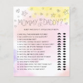 Minimale Waterverf Roze Baby shower van mama of pa (Voorkant)