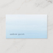 Minimale Waterverf Sky Blue Visitekaartje (Voorkant)