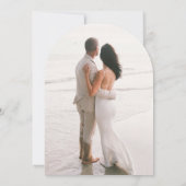 Minimale Waterverf strand bruiloft uitnodiging (Achterkant)