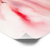 Minimale Waterverf Trouwjurk Vrijgezellenfeest Perfect Poster (Hoek)