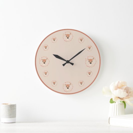 Minimale Waterverf van bosdieren Grote Klok (Huis)