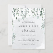 Minimale Waterverf van de begroting (Voorkant)