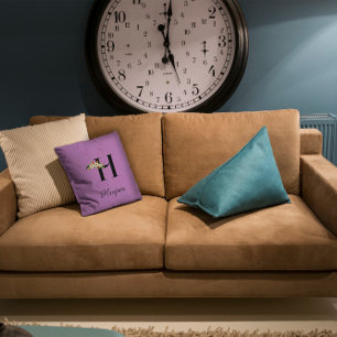 Minimale waterverf van de lavender kussen