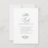 Minimale waterverf van de olijftak voor het huweli (Achterkant)