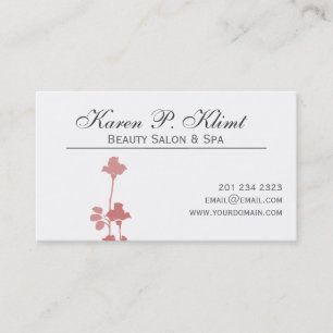 Minimale Waterverf van Floral Motif Hair Stylist R Afsprakenkaartje