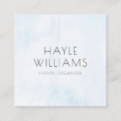 Minimale Waterverf Vierkante Visitekaartje (Voorkant)