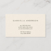 Minimale Waterverf Visitekaartje (Achterkant)