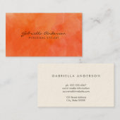 Minimale Waterverf Visitekaartje (Voorkant / Achterkant)