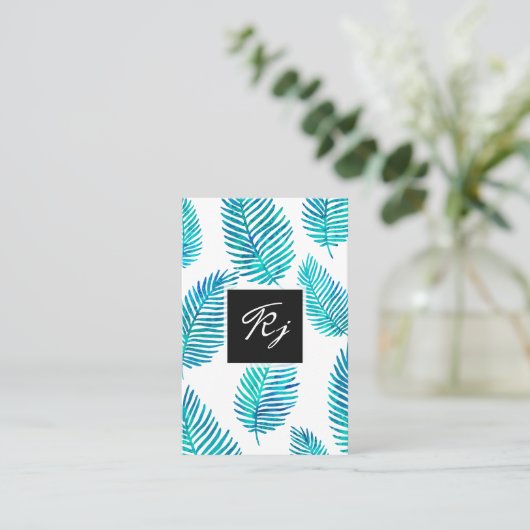 Minimale Waterverf Visitekaartje (Staand voorkant)