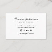 Minimale Waterverf Visitekaartje (Achterkant)