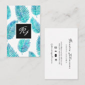 Minimale Waterverf Visitekaartje (Voorkant / Achterkant)