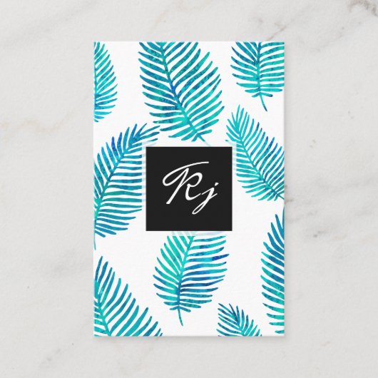 Minimale Waterverf Visitekaartje (Voorkant)