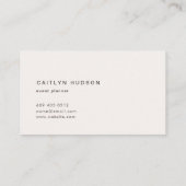 Minimale waterverf visitekaartje (Achterkant)