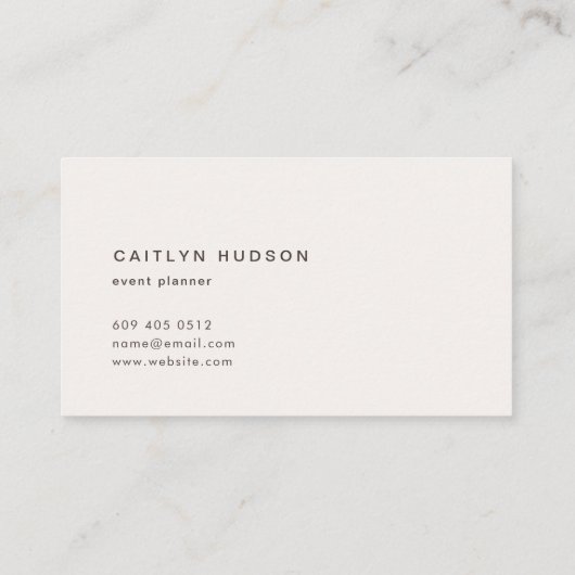 Minimale waterverf visitekaartje (Achterkant)