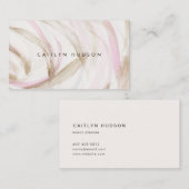 Minimale waterverf visitekaartje (Voorkant / Achterkant)