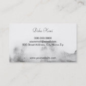 Minimale waterverf visitekaartje (Achterkant)