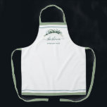 Minimale Waterverf voor aangepaste Shabbos in scri Schort<br><div class="desc">Een strakke, eenvoudige look, dit minimalistische Shabbos schort, gepersonaliseerd met jouw naam in het script heeft een ingetogen elegantie. Uw bakken / koken is een kunstwerk, dit ontwerp heeft ruimte om jouw naam te ondertekenen met een bloei! Vragen? bericht ons of e-mail: BestDressedBread@gmail.com Coördineert met onze Minimalistische Script Naam Challah...</div>