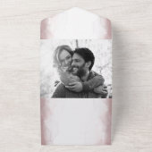 Minimale Waterverf voor  overgewicht All In One Uitnodiging (Buitenkant)