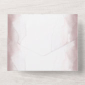 Minimale Waterverf voor  overgewicht All In One Uitnodiging (Achterkant)