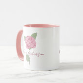 Minimale Waterverf voor persoonlijke naam Roos ven Mok (Voorkant links)