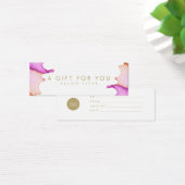 Minimale Waterverf voor Salon Gift Card Mini Visitekaartjes (Bureau)