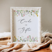 Minimale waterverf voor wilde bloemen poster