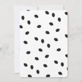 Minimale Waterverf Watermeloen Confetti Kaart (Achterkant)